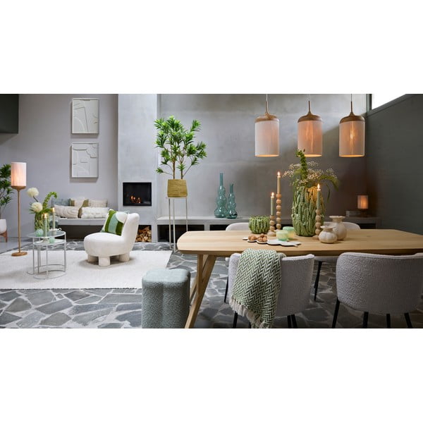 Set de scaune de sufragerie crem 2 buc. din metal Radaja – Light & Living-image-1