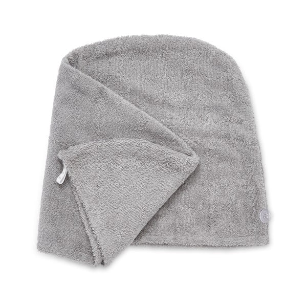 Set prosoape pentru păr gri 2 buc. din bumbac cu uscare rapidă 20x13 cm Quick Dry – Catherine Lansfield-image-2