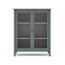 Vitrină verde prăfuit din lemn de pin 90x110x40 cm Misti – Marckeric