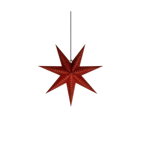 Decorațiune luminoasă roșie ø 45 cm  cu model de Crăciun Embla – Markslöjd
