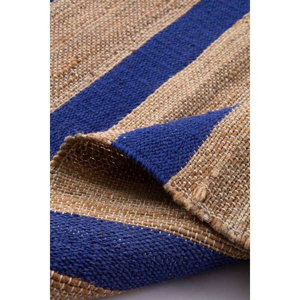 Covor albastru/în culoare naturală țesut manual din amestec de iută 160x230 cm Otti – Jotex-image-3