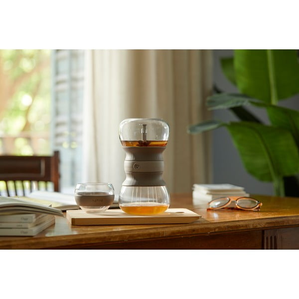 Ceainic maro deschis cu filtru din sticlă 500 ml – Lékué-image-1