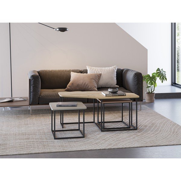 Măsuțe de cafea 3 buc. 60x111,5 cm Zoya – Marckeric-image-1