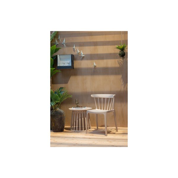 Măsuță de cafea pentru grădină WOOOD Boy, ø 50 cm, bej-image-2