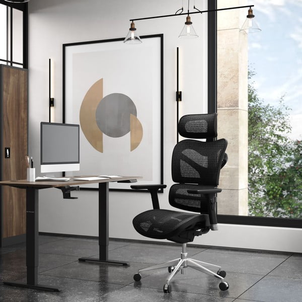 Scaun de birou negru V-Commander – Diablo Chairs-image-1