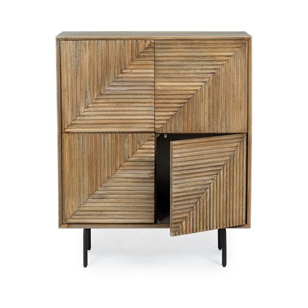 Dulap în culoare naturală din lemn de mango 92x110x40 cm Darsey – Bizzotto-image-4