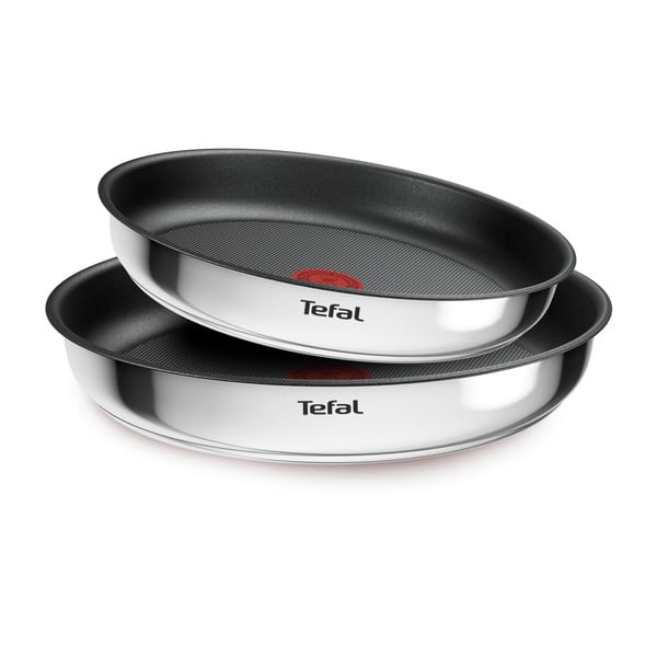 Tigăi cu suprafață antiaderentă/cu mâner reglabil 2 buc. din oțel inoxidabil ø 26 cm INGENIO Cook Eat L8813S75 – Tefal-image-3