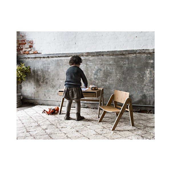 Birou din bambus pentru copii We Do Wood Geo's, maro-gri-image-2