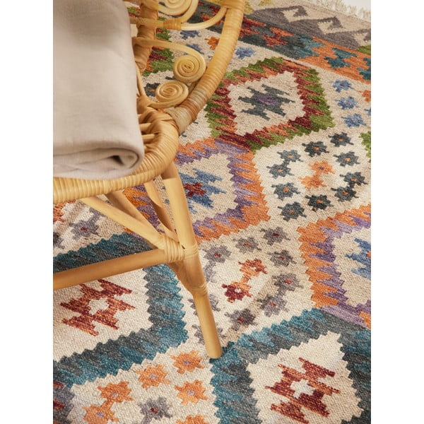 Covor reversibil, țesut manual din lână 120x170 cm Kamal Oasis – Nouristan-image-3