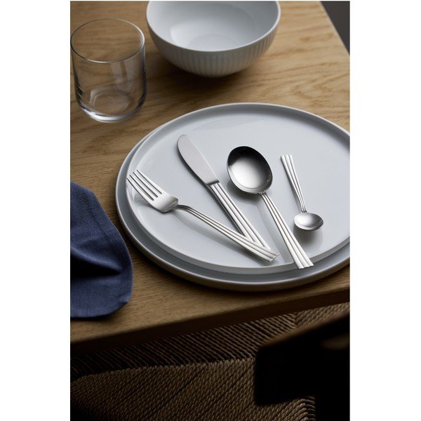 Tacâmuri argintii din oțel inoxidabil 16 buc. Thebe – Gense-image-1