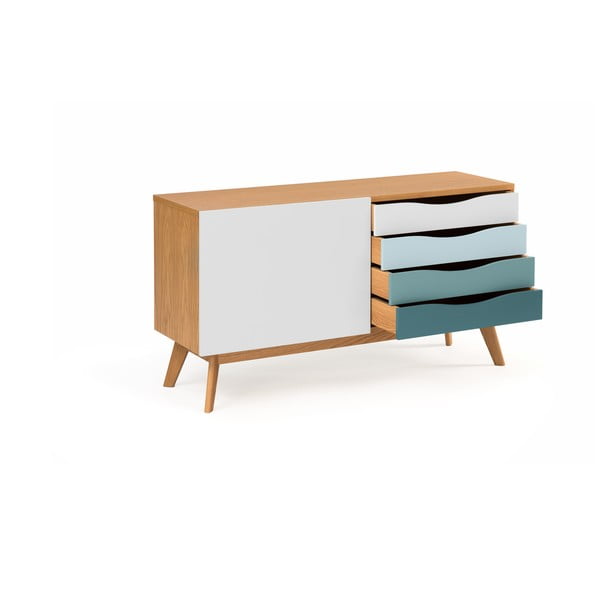 Comodă cu sertare albastre Woodman Avon-image-2