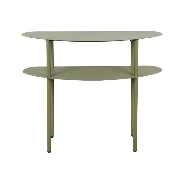 Masă consolă verde din metal 28x90 cm Riqueza – Leitmotiv-image-2