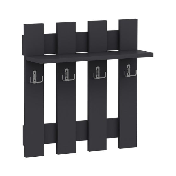 Cuier de perete negru Utica – Kalune Design-image-3