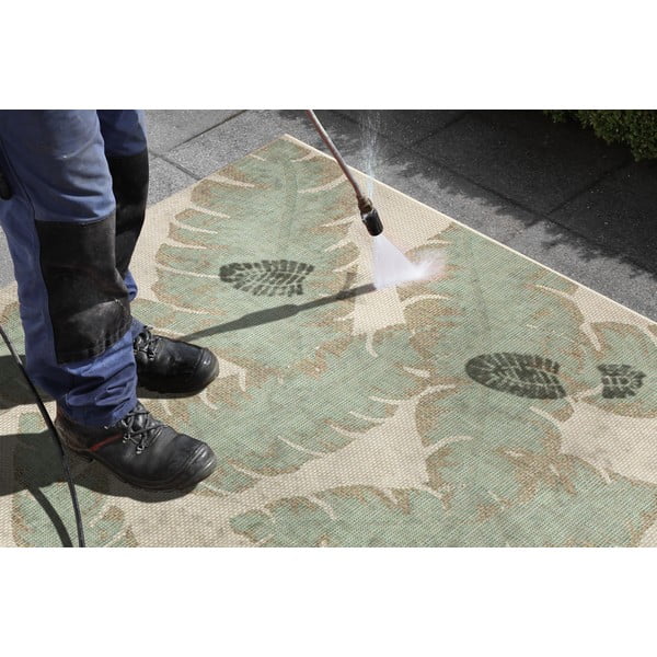 Covor exterior Ragami Leaf, 180x280 cm, verde - bej-image-2