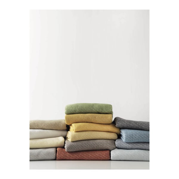 Pled din amestec de bumbac Euromant Ruby, 140 x 180 cm, teracotă-image-1