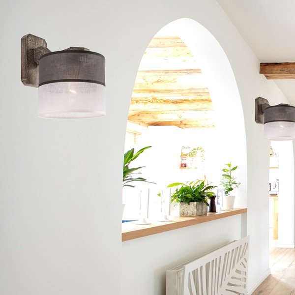 Aplică de perete gri ø 16 cm Andrea – LAMKUR-image-1