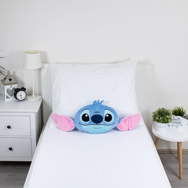 Pernă pentru copii din polar/fleece 41x32 cm Lilo and Stitch "Blue" – Jerry Fabrics-image-1