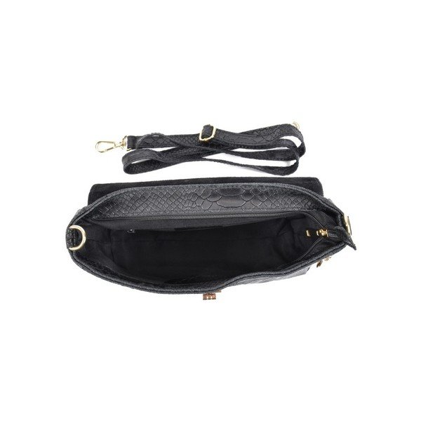 Geantă din piele Roberta M Tasima Nero, negru-image-1