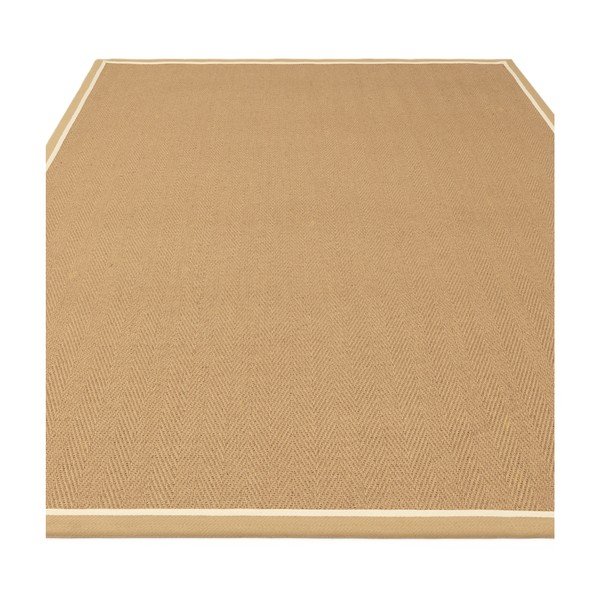 Covor în culoare naturală reversibil, țesut manual din iută 240x340 cm Bordo Herringbone Linen – Asiatic Carpets-image-4