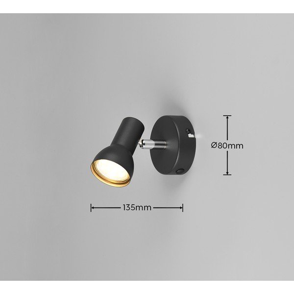 Spot negru ø 8 cm Cantar – Reality-image-4