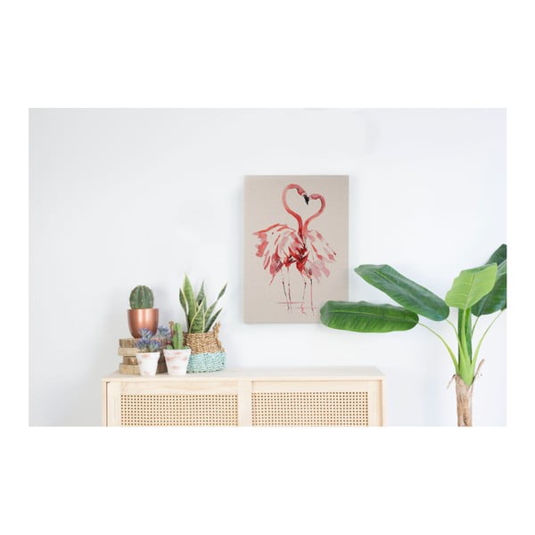 Tablou pe pânză Surdic Flamingo, 40 x 60 cm-image-1