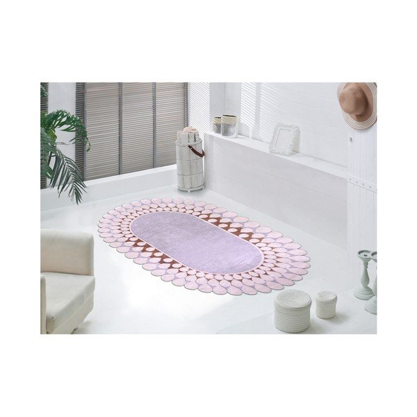 Covor Vitauss Zinno Oval Kahve, 80 x 150 cm, gri-image-1