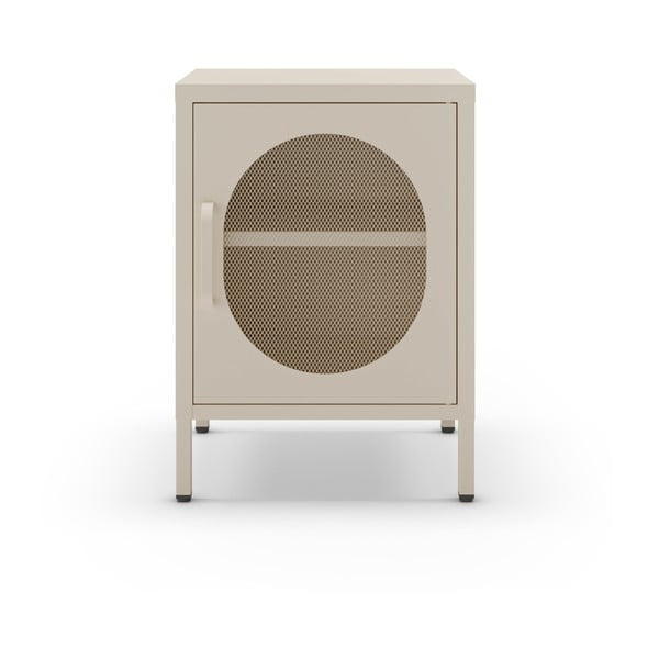 Noptieră crem din metal Diora – Marckeric