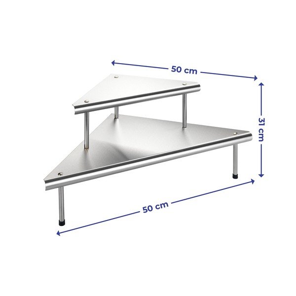 Raft suplimentar din oțel inoxidabil Massivo - Maximex-image-3