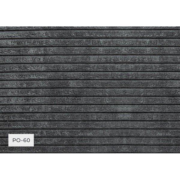 Șezlong gri cu tapițerie din catifea reiată  (cu colț pe partea dreaptă) Chic Charlotte – Miuform-image-4