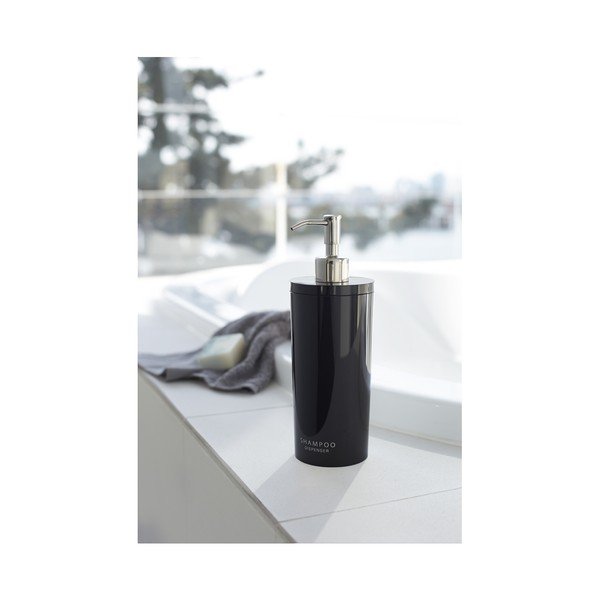 Dozator de săpun lichid negru din plastic 500 ml Round – YAMAZAKI-image-1