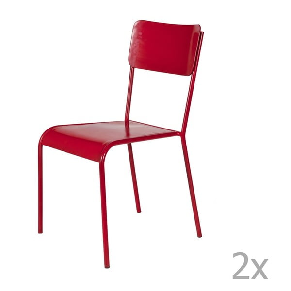 Set 2 scaune Airman, roșu