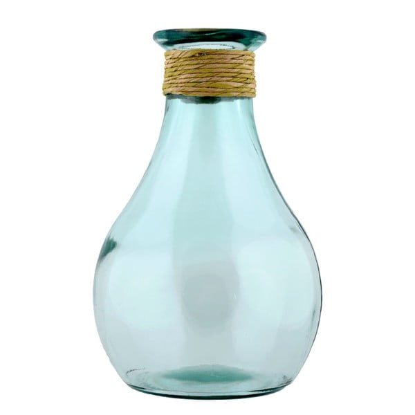 Vază din sticlă reciclată Ego Dekor LISBOA, înălțime 31 cm