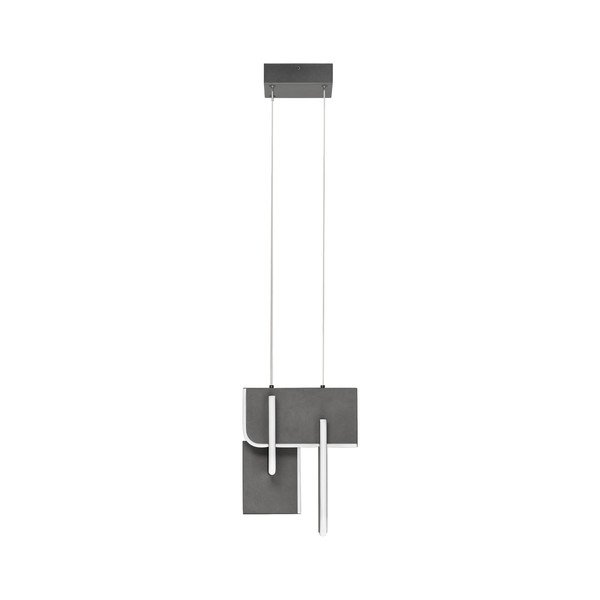 Lustră gri deschis LED cu intensitate reglabilă din metal Totem – Nova Luce