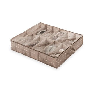 Organizator pentru sertar Compactor Dots, 12 compartimente, bej