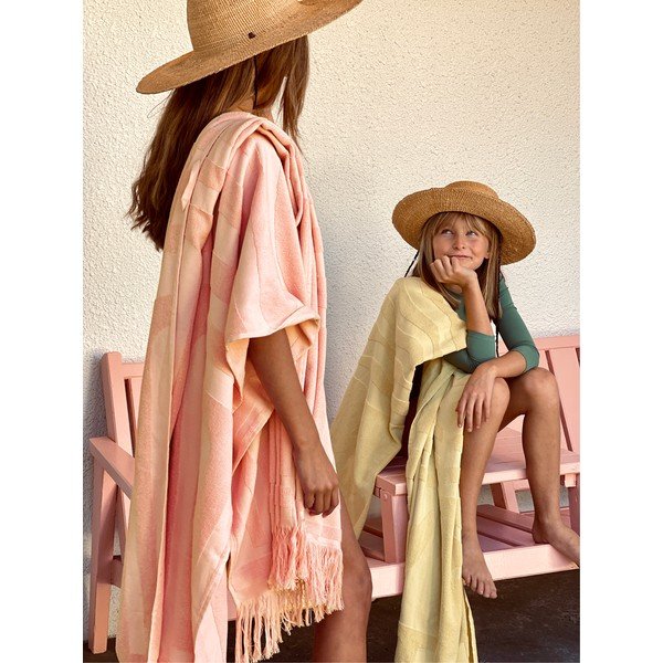 Prosop de plajă din bumbac Sunnylife Luxe, 160 x 90 cm, roz-image-3