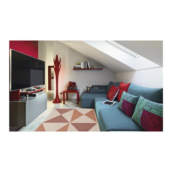 Covor adecvat pentru exterior Floorita Geo, 160 x 230 cm, bej - portocaliu-image-3