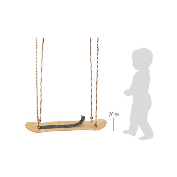 Leagăn scund din lemn pentru copii Legler Skateboard-image-4