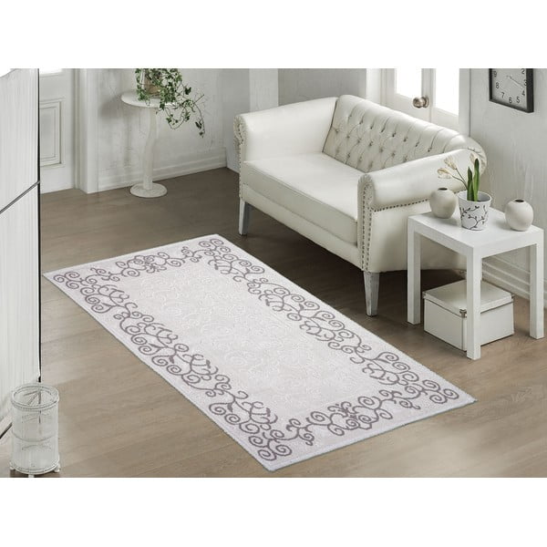 Covor din bumbac Vitaus Orkide, 80 x 150 cm, taupe-image-1