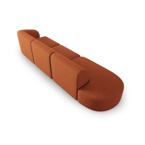 Canapea portocalie 302 cm Shane – Micadoni Home-image-3