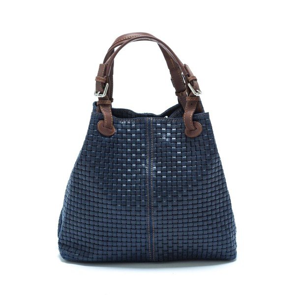 Poșetă din piele Isabella Rhea 858 Blu-image-1