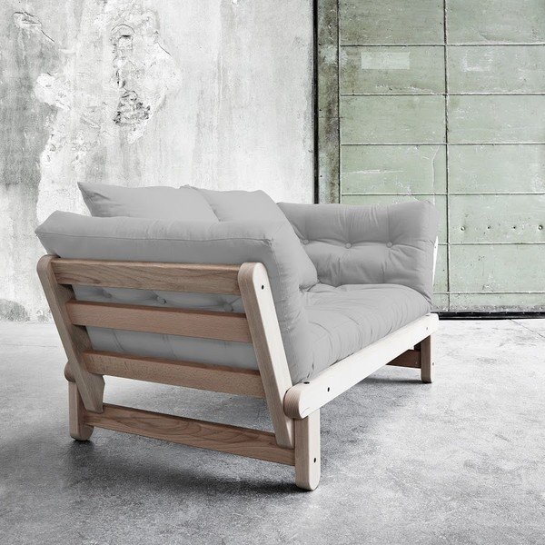 Canapea extensibilă Beat Beech/Gris-image-1