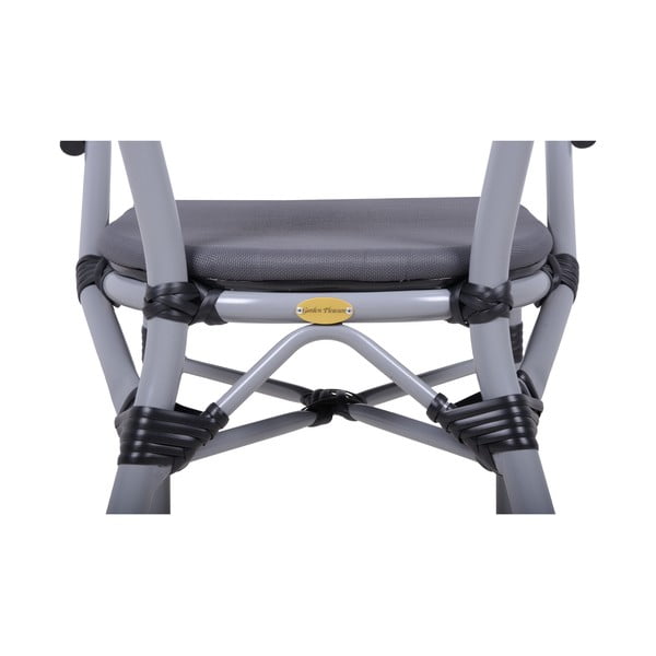 Scaun de grădină gri din metal Toskana – Garden Pleasure-image-2