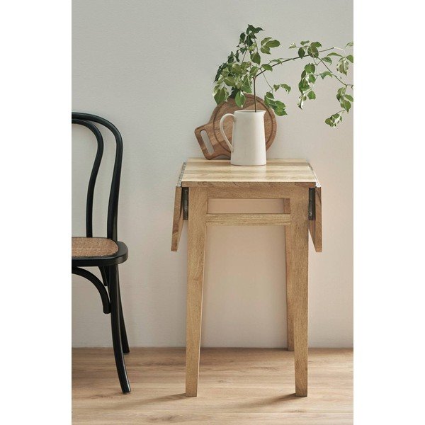 Masă de dining extensibilă din lemn de mango cu blat suplimentar 43,5x60 cm Derri – Ellos Home-image-1