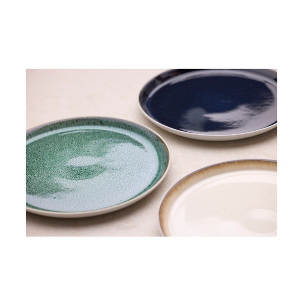 Farfurie albă/verde din gresie ø 27 cm Gastro White/Green – Bitz-image-4