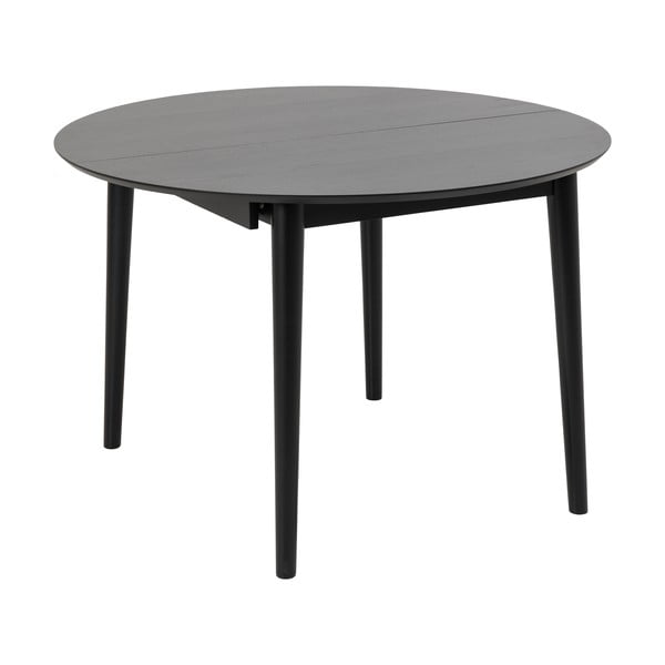 Masă de dining rotundă extensibilă cu blat cu aspect de lemn de stejar ø 115 cm Montreux – Actona