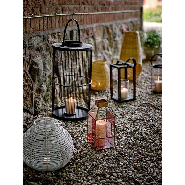 Felinar din sticlă (înălțime 34 cm) Drew – Bloomingville-image-1