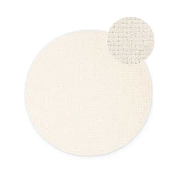 Covor crem rotund din lână ø 200 cm Eloise – Hanse Home