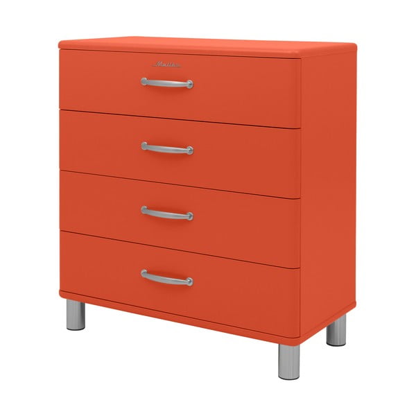 Comodă înaltă roșie 86x92 cm Malibu - Tenzo-image-1