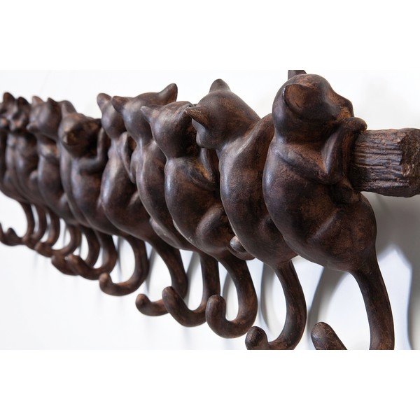 Cuier de perete Kare Design Cats, maro-image-4