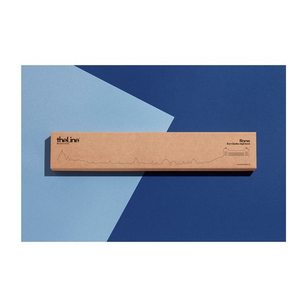 Decorațiune de perete cu silueta orașului The Line Rome, negru-image-3